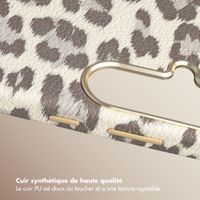 Selencia Coque Sabi imprimé panthère avec MagSafe Samsung Galaxy S26 - Soft Ivory