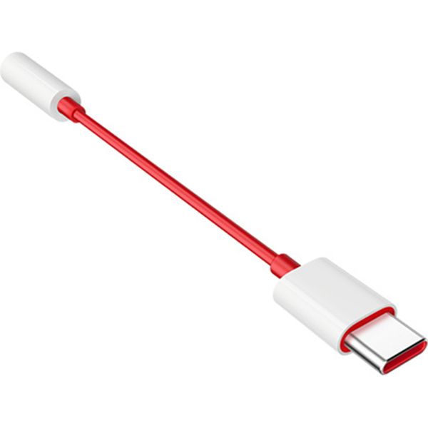 OnePlus Adaptateur de connexion audio USB-C vers Jack 3,5 mm - Rouge