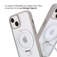 Accezz Coque Ring Stand avec MagSafe iPhone 13 - Grey