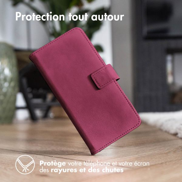 imoshion Étui de téléphone portefeuille Luxe iPhone 12 (Pro) - Bordeaux