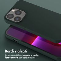 Selencia Coque silicone avec cordon amovible Apple iPhone 13 - Vert foncé