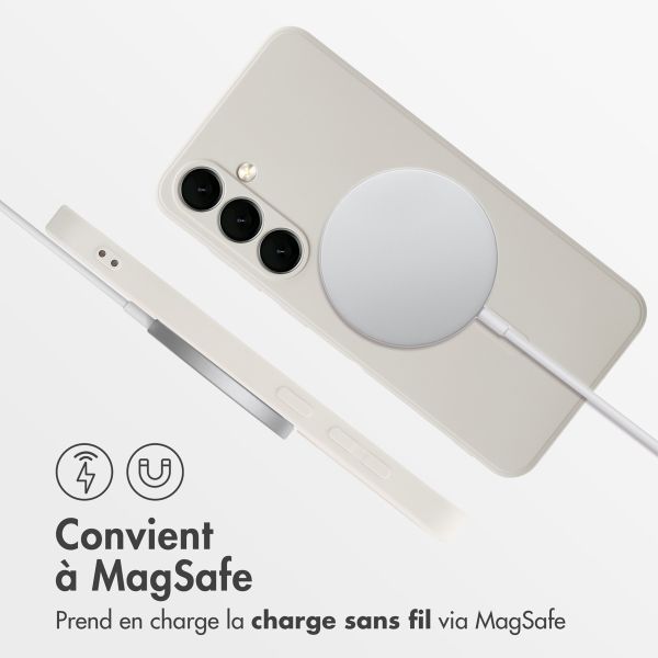 imoshion Coque Couleur avec MagSafe Samsung Galaxy S24 FE - Beige