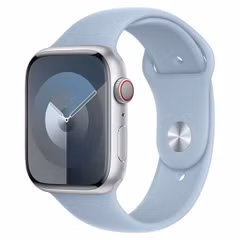 Apple Sport Band Apple Watch Series 1 á 10 / SE / Ultra (2) (44/45/46/49 mm) - Taille S/M - Bleu Clair