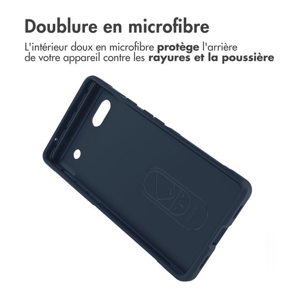 imoshion Coque arrière EasyGrip Google Pixel 6a - Bleu foncé