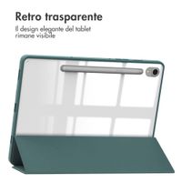 imoshion Coque tablette rigide Trifold Samsung Galaxy Tab S9 11.0 pouces - Vert