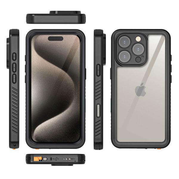 Redpepper Coque imperméable Dot Plus Apple iPhone 16 Pro Max - Noir
