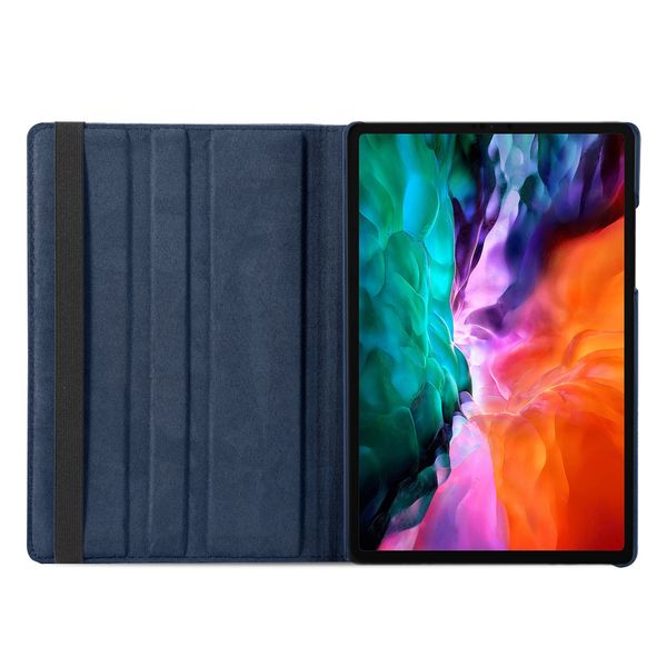 imoshion Coque tablette rotatif iPad Pro 12.9 (2022) / Pro 12.9 (2021) / Pro 12.9 (2020) - Bleu foncé