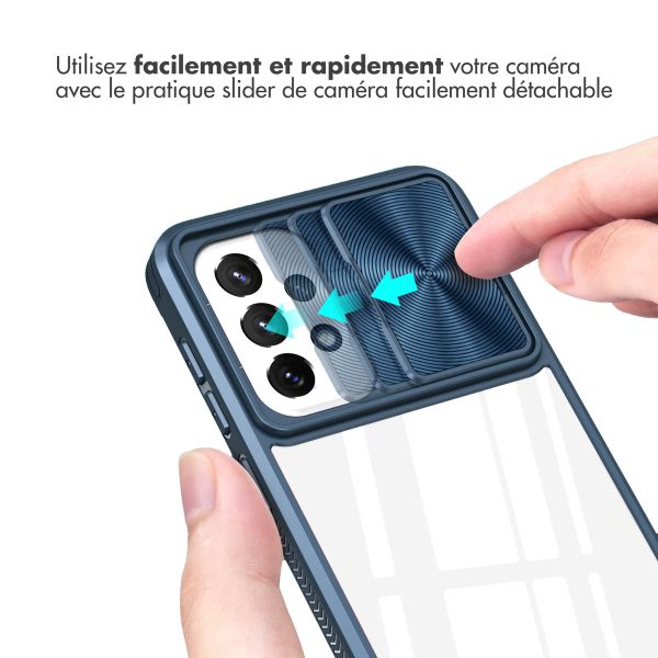 imoshion Coque arrière Camslider Samsung Galaxy A53 - Bleu foncé