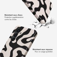 Selencia Coque arrière Vivid Samsung Galaxy S24 - Art Wave Black