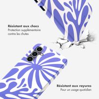 Selencia Coque arrière Vivid Samsung Galaxy S23 FE - Modern Bloom Sapphire Blue