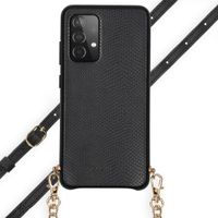 Selencia Coque Serpent avec corde Samsung Galaxy A52(s) (5G/4G) - Noir