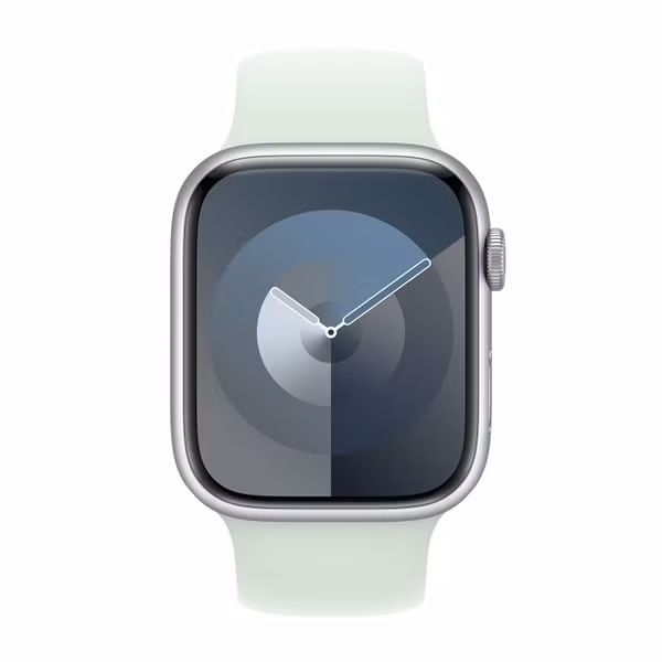 Apple Bracelet Boucle unique en Silicone Apple Watch Series 1 - 11 / SE / Ultra (44/45/46/49 mm) - Taille 1 - Soft Mint