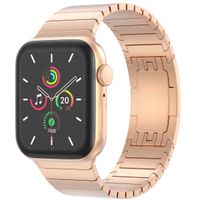 Selencia Bracelet à maillons en acier Apple Watch Series 1 t/m 11 / SE / Ultra (44/45/46/49 mm) - Rose Doré