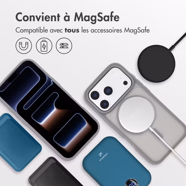 imoshion Coque Color Guard avec MagSafe Apple iPhone 17 Pro - Gris