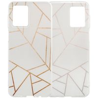 imoshion Coque Design Motorola Moto G54 - White Graphic