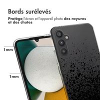 imoshion Coque Design Samsung Galaxy A34 (5G) - Eclaboussures - Noir