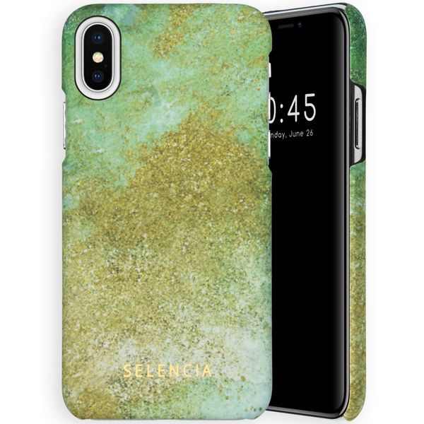 Selencia Coque Maya Fashion iPhone Xs / X - Green Nature