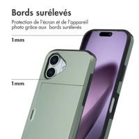 imoshion Coque arrière avec porte-cartes Apple iPhone 17 - Vert