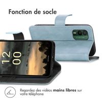 imoshion Étui de téléphone portefeuille Luxe Nokia XR21 - Bleu clair