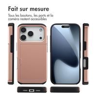 imoshion Coque arrière avec porte-cartes Apple iPhone 17 Pro - Rose Doré