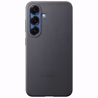 Samsung Original Coque KindSuit en Cuir Végan Samsung Galaxy S25 - Noir