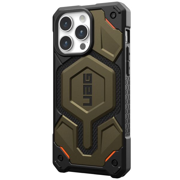 UAG Coque arrière Monarch Pro Apple iPhone 15 Pro Max - Kevlar Element Green