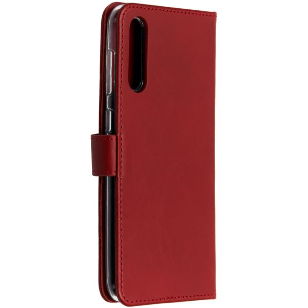 Selencia Étui portefeuille en cuir véritable Samsung Galaxy A50 / A30s - Rouge