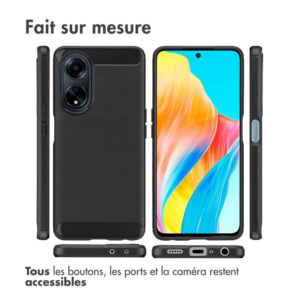 imoshion Coque Brushed Oppo A98 - Noir