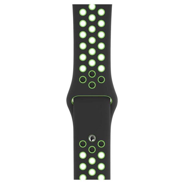 Apple Nike Sport Band Apple Watch Series 1-9 / SE - 38/40/41 mm / Series 10 - 42 mm - Black / Lime Blast