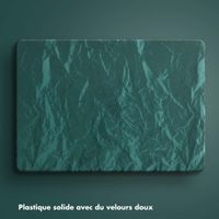 Selencia Coque en velours Apple MacBook Pro 13 pouces (2020 / 2022) - Vert foncé