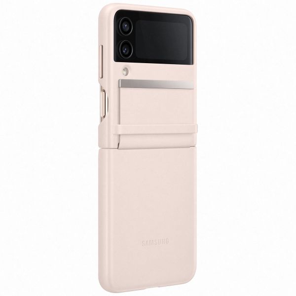 Samsung Original Coque en cuir Galaxy Z Flip 4 - Peach