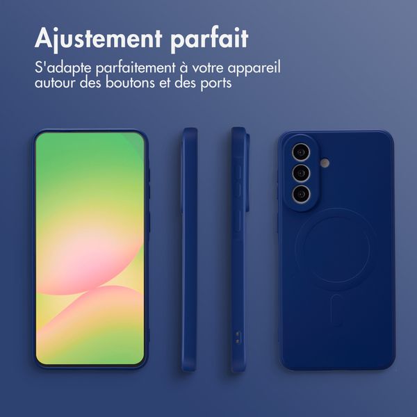 imoshion Coque Couleur avec MagSafe Samsung Galaxy A57 (5G) - Royal Blue