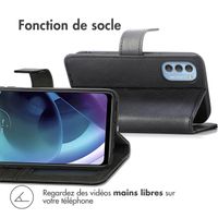 imoshion Étui de téléphone portefeuille Luxe Motorola Moto G51 - Noir