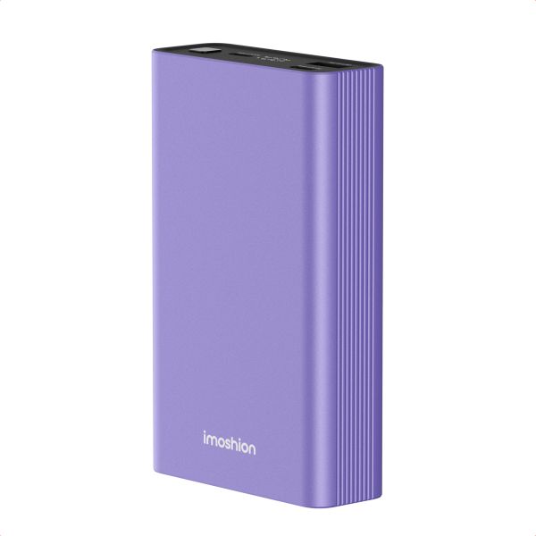 imoshion Ultra Series Aluminium | Batterie externe 20.000 mAh - Charge rapide jusqu'à 33 watts - Tropical Violet