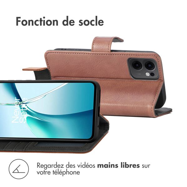 imoshion Étui de télephone portefeuille Oppo Reno 13 F (5G) - Marron