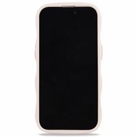 Holdit Coque Wavy iPhone 15 Pro - Light Beige / Mirror