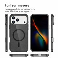 imoshion Coque Pailletée avec MagSafe Apple iPhone 17 Pro - Noir