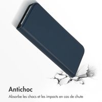 Accezz Étui de téléphone Slim Folio en cuir de qualité supérieure iPhone 13 Pro Max - Bleu foncé