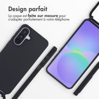 imoshion Coque en silicone avec cordon Samsung Galaxy A37 (5G) - Noir