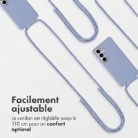 imoshion Coque arrière Color avec cordon amovible et MagSafe Samsung Galaxy S26 - Ash Blue