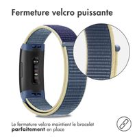 imoshion Bracelet en nylon Fitbit Charge 3 / 4 - Bleu