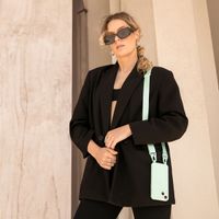 Selencia Coque silicone avec cordon amovible Samsung Galaxy S24 Ultra - Turquoise