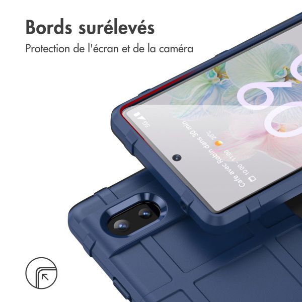 imoshion Coque Rugged Shield Google Pixel 6a - Bleu foncé