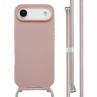 imoshion Coque en silicone avec cordon Apple iPhone Air - Sand Pink