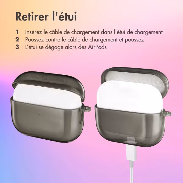 imoshion Coque Néon Apple AirPods Pro 2  - Noir