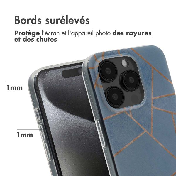 imoshion Coque Design Apple iPhone 15 Pro - Blue Graphic