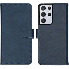 imoshion Étui de télephone portefeuille de luxe Samsung Galaxy S21 Ultra - Bleu foncé