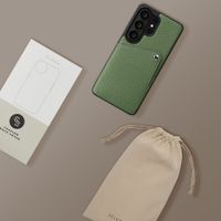 Selencia Coque Riva avec porte-cartes Samsung Galaxy S26 Ultra - Sage Green