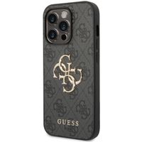 Guess Coque 4G Metal Logo Backcover Apple iPhone 15 Pro - Gris