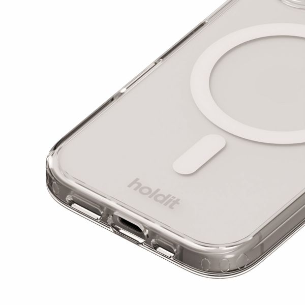 Holdit Coque MagSafe iPhone 16 Plus - Blanc / Transparent